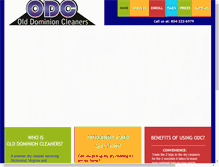 Tablet Screenshot of olddominioncleaners.com